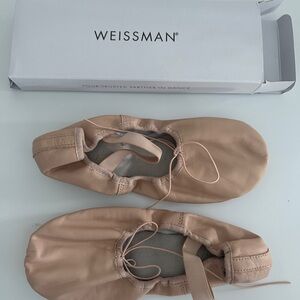 Weissman Ballet Pink Leather Ballet Flats